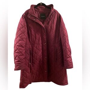 Talbots Wine Quilted Puffer Jacket VN300